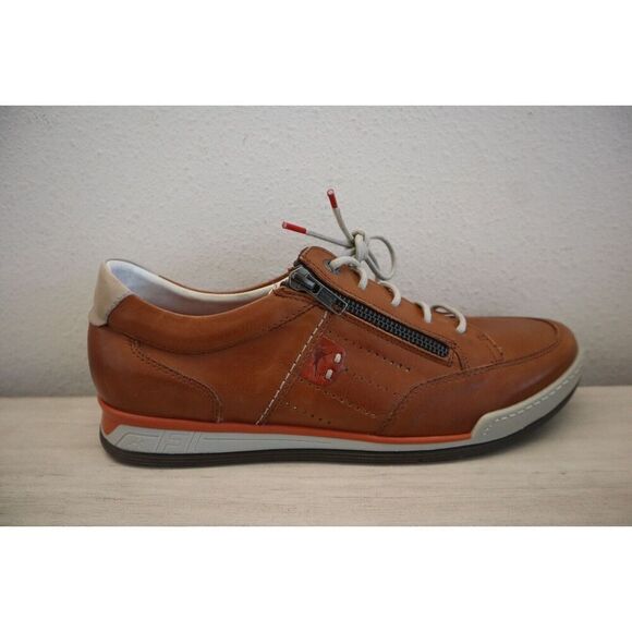 Fluchos 39025 Men's Sz 42 US 9 Cognac Brown Leather ETNA F0148 Sporty Shoes - Picture 5 of 12